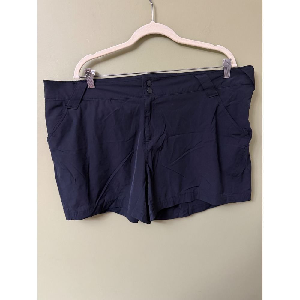 Columbia PFG Fishing Shorts Womens 20W Navy Blue Performance Hiking Outdoor 5in